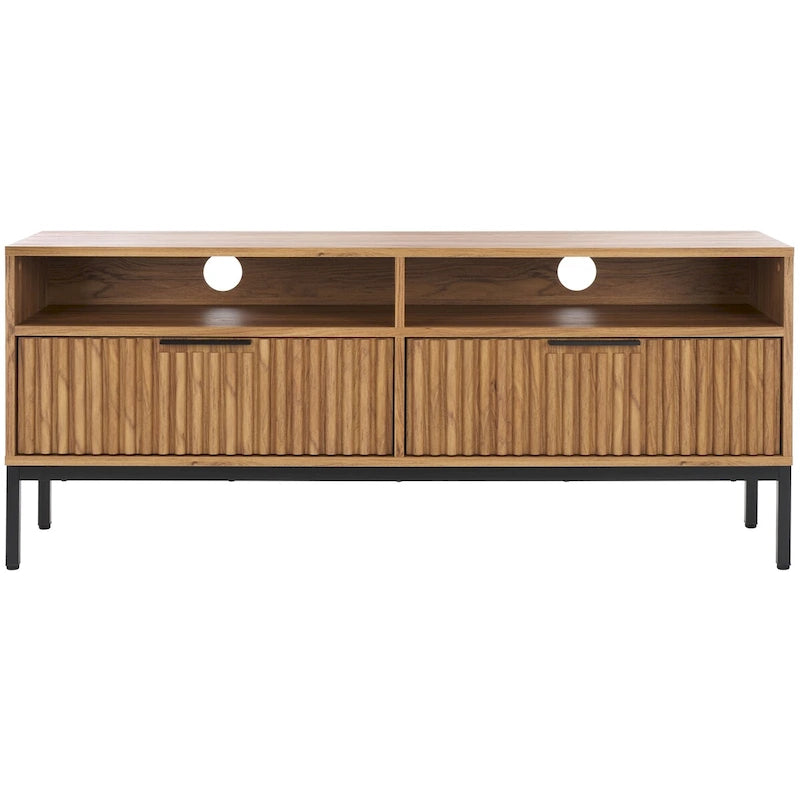 Medien-Entertainment-Schrank mit 2 Schubladen und 2 Ablagen (für bis zu 65" Flachbildfernseher)
