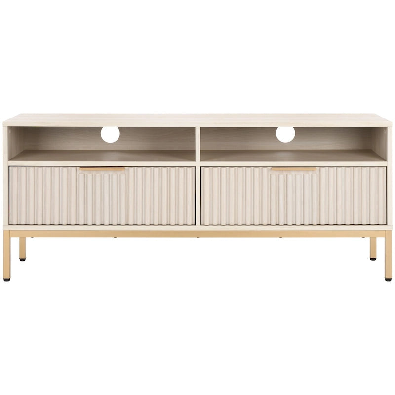 Medien-Entertainment-Schrank mit 2 Schubladen und 2 Ablagen (für bis zu 65" Flachbildfernseher)