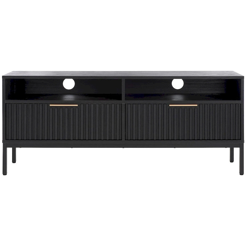 Medien-Entertainment-Schrank mit 2 Schubladen und 2 Ablagen (für bis zu 65" Flachbildfernseher)