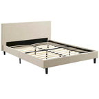 Base de cama tamaño Queen - Tapizada en lino