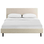 Base de cama tamaño Queen - Tapizada en lino