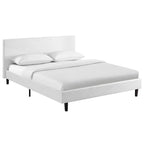 Base de cama tamaño Queen - Tapizada en lino