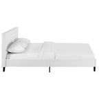Base de cama tamaño Queen - Tapizada en lino