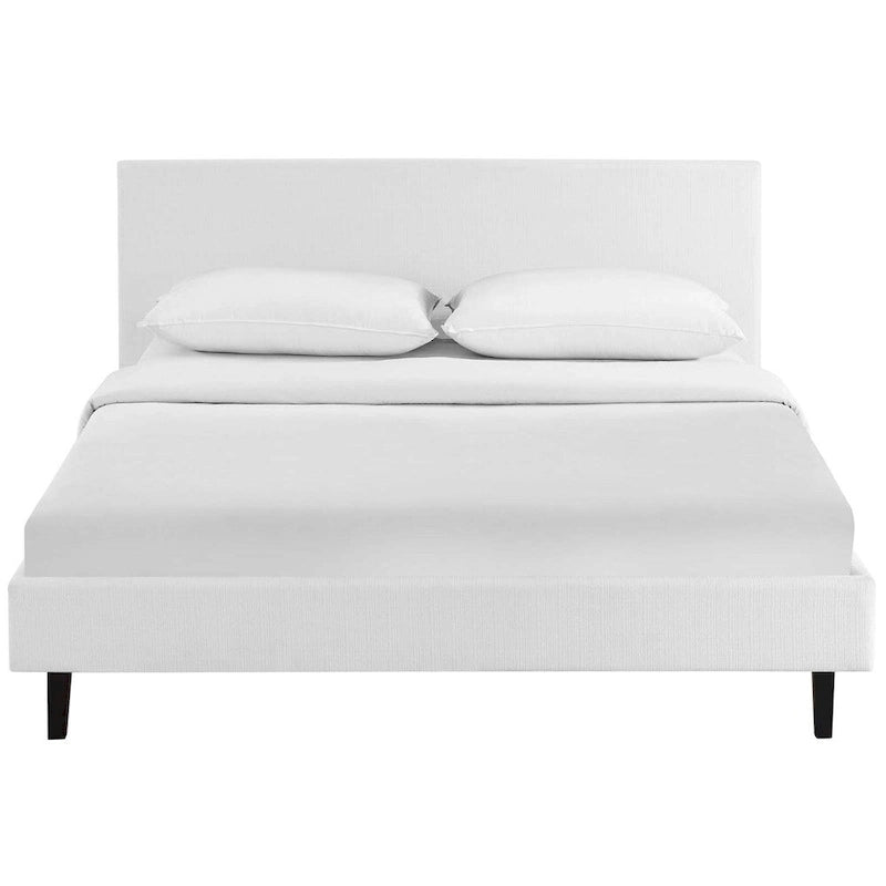 Base de cama tamaño Queen - Tapizada en lino