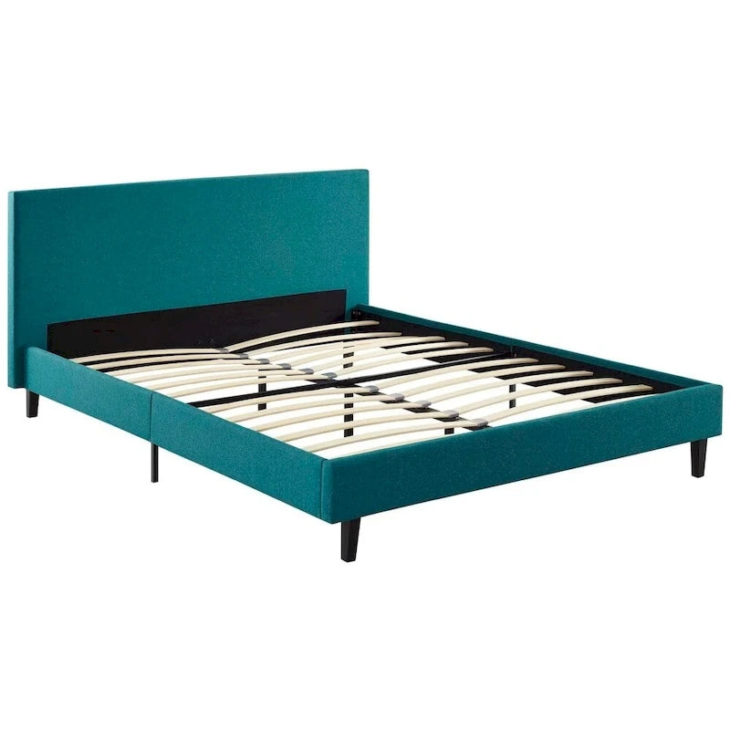 Base de cama tamaño Queen - Tapizada en lino