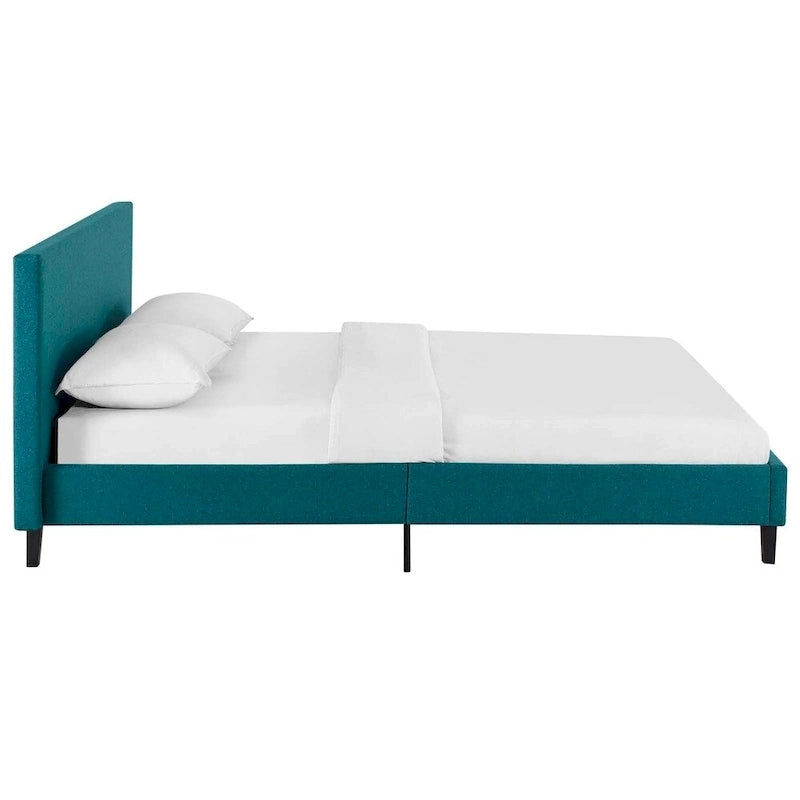 Base de cama tamaño Queen - Tapizada en lino