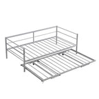 Sofá cama de metal tamaño Twin con nido ajustable