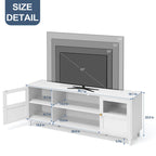 Mueble de TV con luces LED, 59.7 pulgadas de ancho x 22.6 pulgadas de alto x 16.1 pulgadas de profundidad