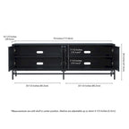 Mueble de TV rectangular para televisores de hasta 78 pulgadas - 70 pulgadas de ancho