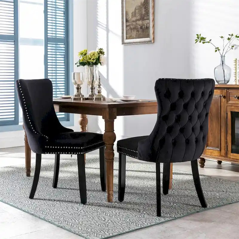 Silla de comedor tapizada moderna de mediados de siglo