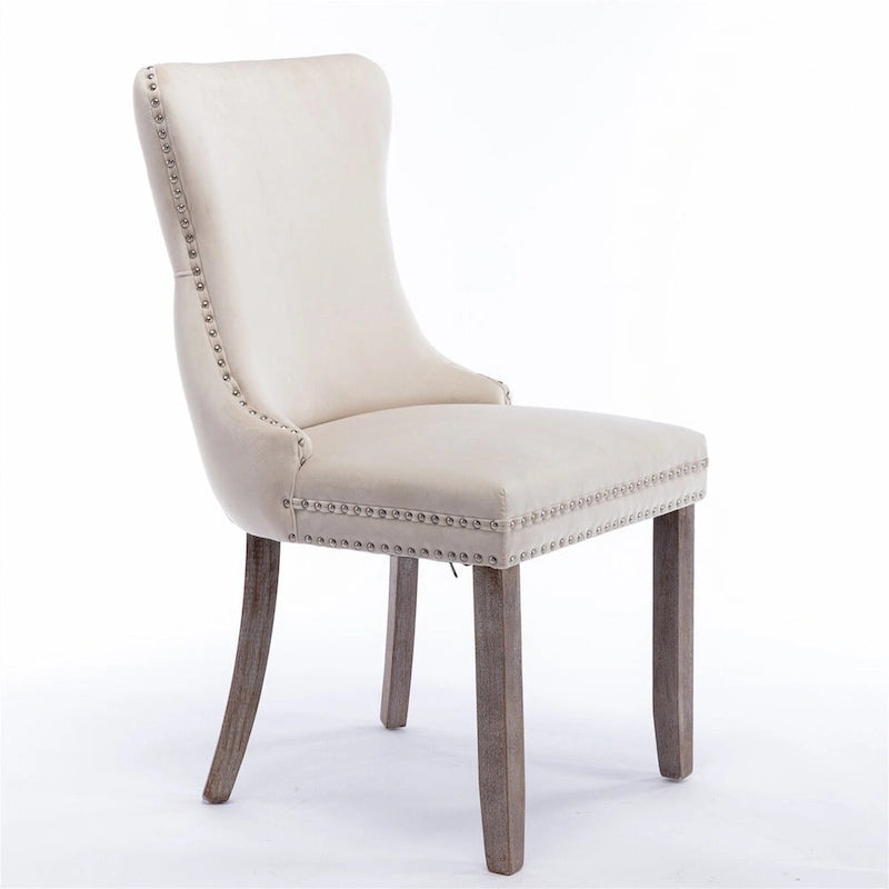 Silla de comedor tapizada moderna de mediados de siglo