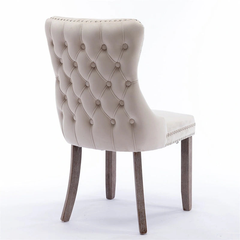 Silla de comedor tapizada moderna de mediados de siglo
