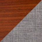 Silla de comedor auxiliar Mid-Century con patas de madera curvada (Juego de 2)