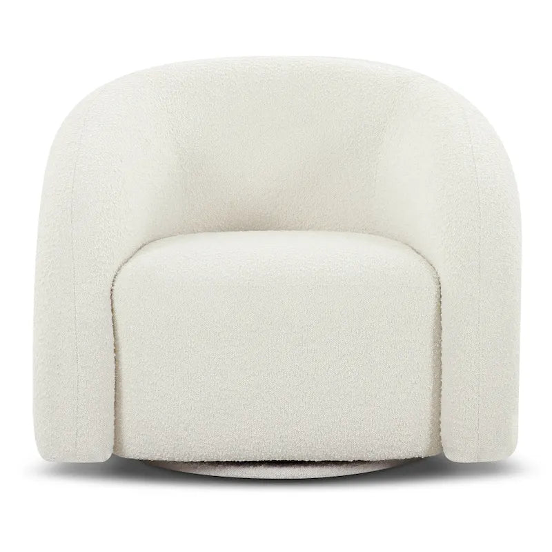 Draaibare loungestoel van bouclé