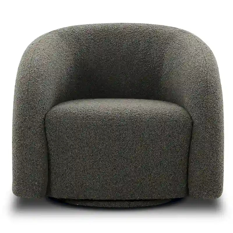 Draaibare loungestoel van bouclé