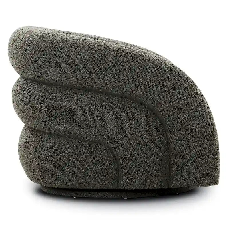 Draaibare loungestoel van bouclé