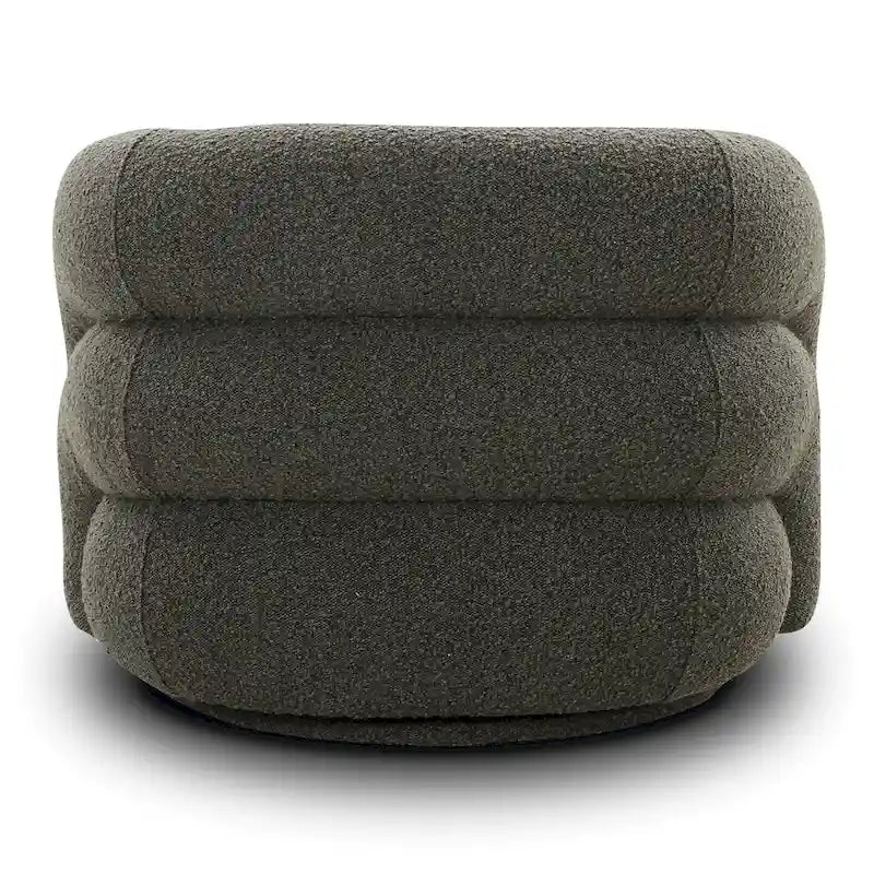 Draaibare loungestoel van bouclé