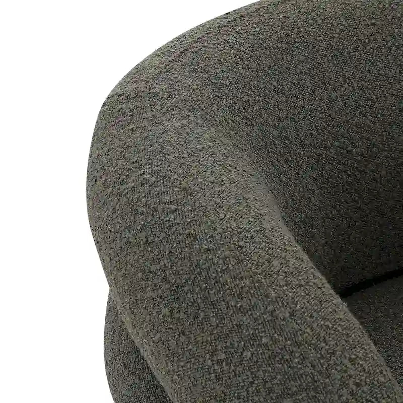 Draaibare loungestoel van bouclé