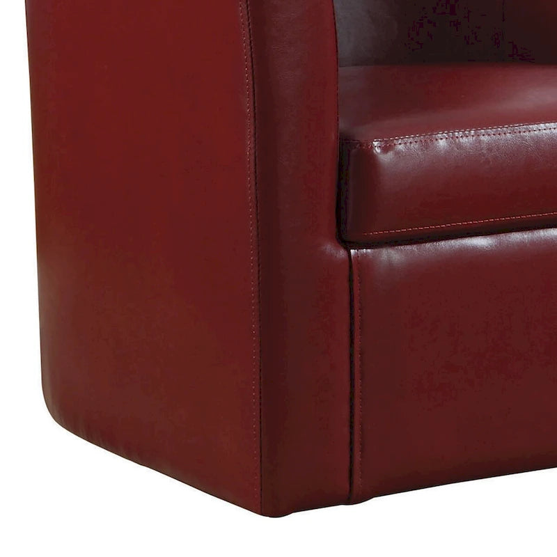 Sillón decorativo compacto - Rojo