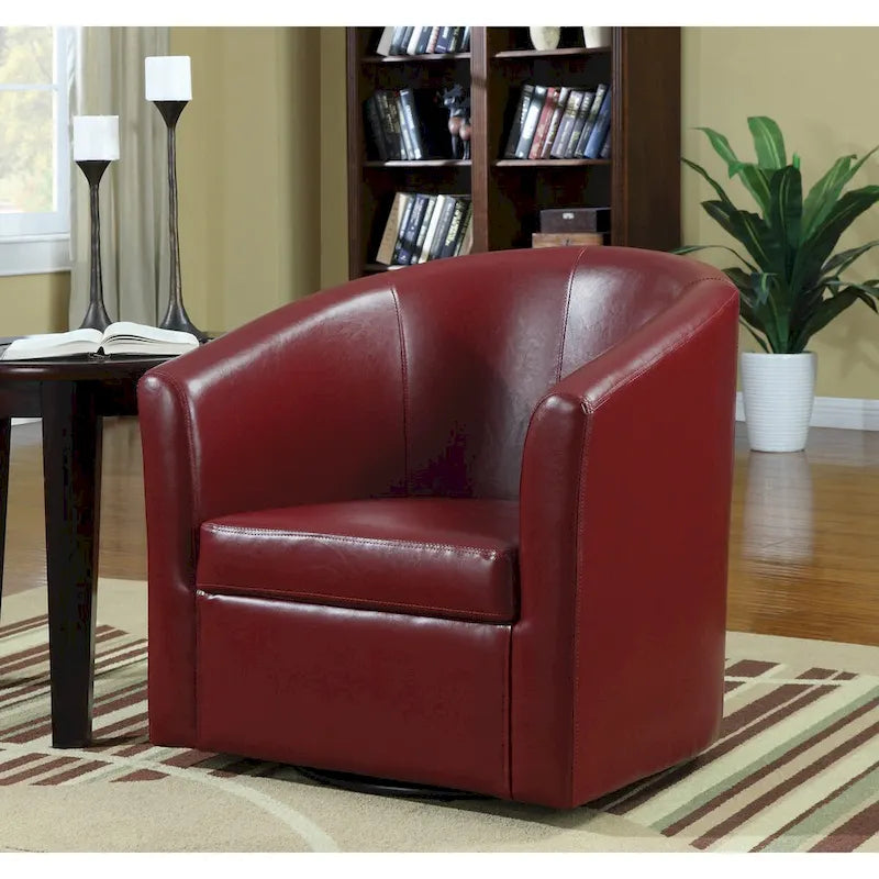 Sillón decorativo compacto - Rojo