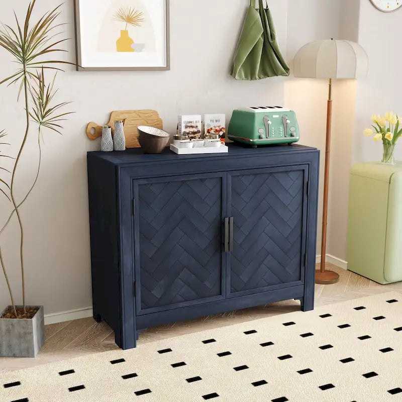 40" Accent Storage Cabinet with 2 Doors and Adjustable Shelves