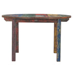 Mesa de comedor redonda de teca reciclada, 48 pulgadas - Multi
