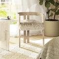 Jennifer Taylor Home Millwick Sheepskin Dining Chair