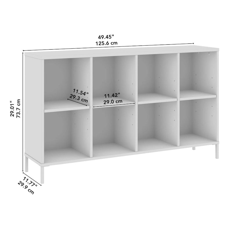 Estantería organizadora de 8 cubos