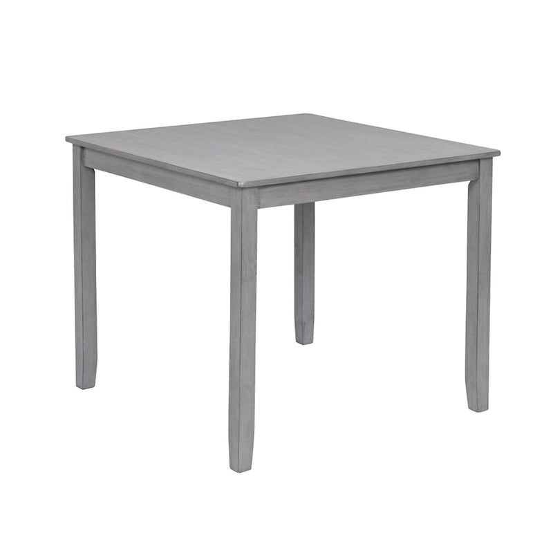 Mesa de Comedor Cuadrada para 4 – Tapa de Chapa de Madera, 34.5" x 34.5"