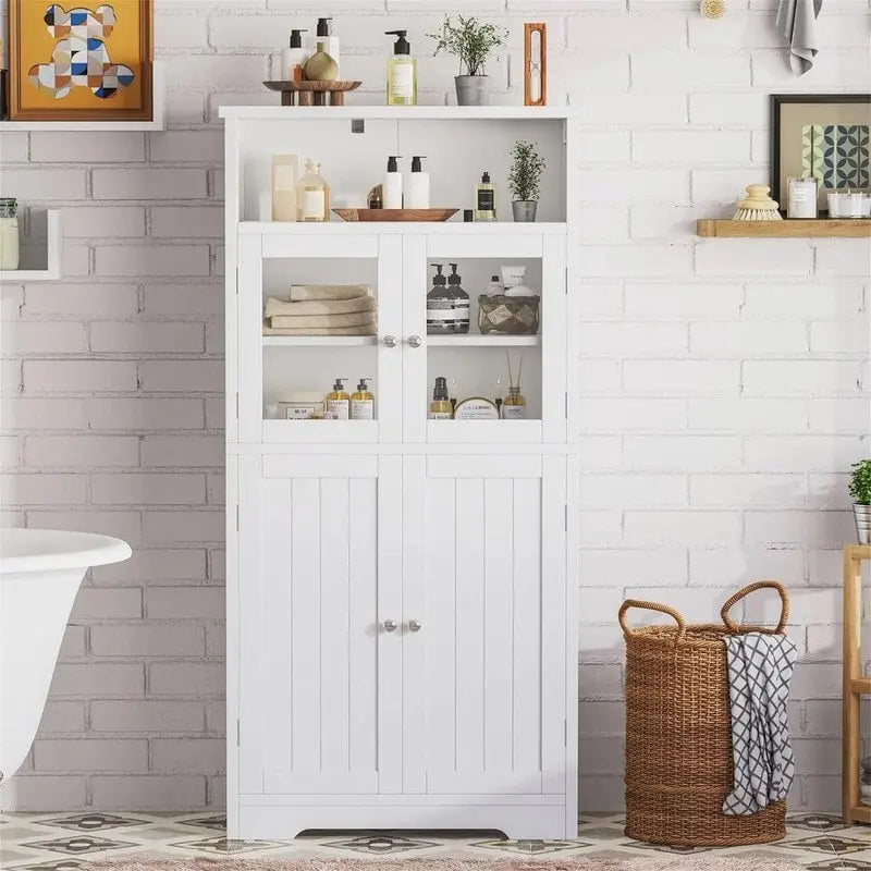 Bathroom Storage Cabinet - 11.78D x 23.6W x 50.4H