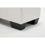 Chaise longue de yoga con tapizado de piel sintética y estructura curva