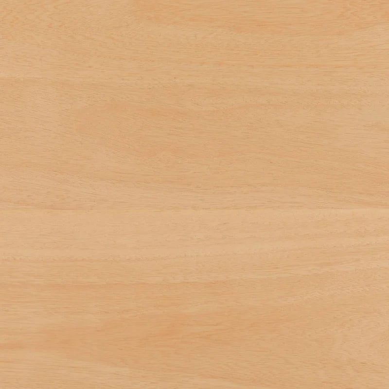 Mesa de comedor redonda de madera maciza con patas geométricas